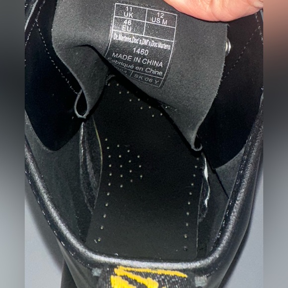 Dr. Martens 1460 Black Leather Combat Boots | Men’s 12 | NWOT - Picture 5 of 6